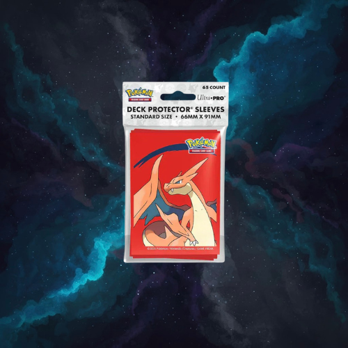 Mega Charizard Y 65ct Deck Protector Sleeves for the Pokemon Trading Card Game
