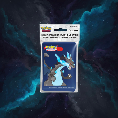 Mega Charizard X 65ct Deck Protector Sleeves for the Pokemon Trading Card Game