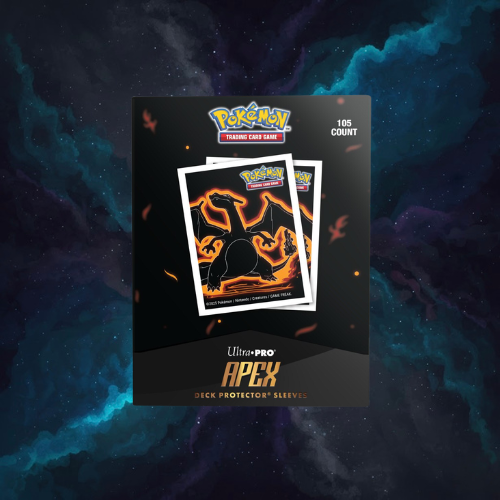 Sleeves Pokémon Neon Kanto Charizard 105ct APEX Deck Protector